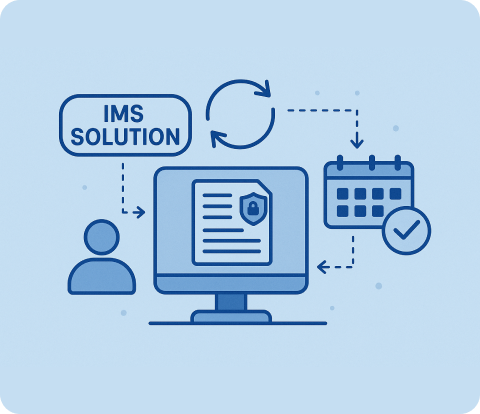 법령 기반 시나리오 자동 업데이트: 변경되는 개인정보보호법에 따른 정책 자동 적용 일러스트, Automated updates for law-based scenarios: Illustration of automatic policy application in compliance with the changing Personal Information Protection Act