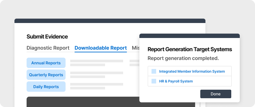 Automatic Report Generation UI